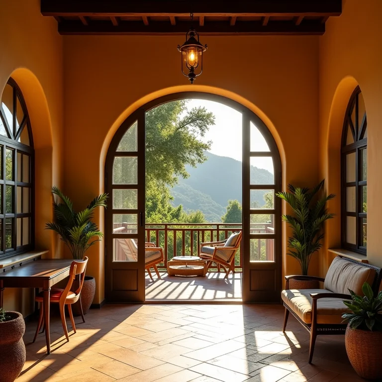 Sacada com iluminação inadequada, mostrando o efeito da luz excessiva