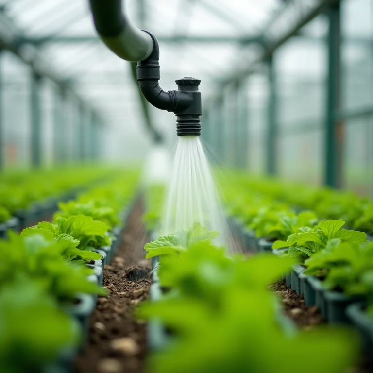 Sistema de irrigação por gotejamento eficiente