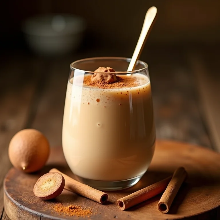 Smoothie de cupuaçu e canela