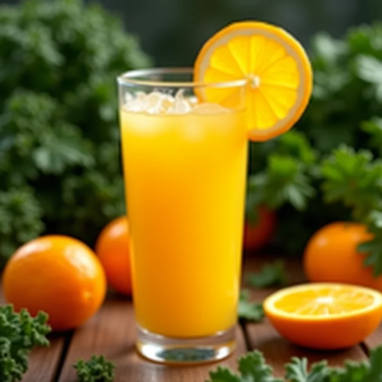 Suco de limão com couve e laranja: Vitamina C extra para o seu dia!