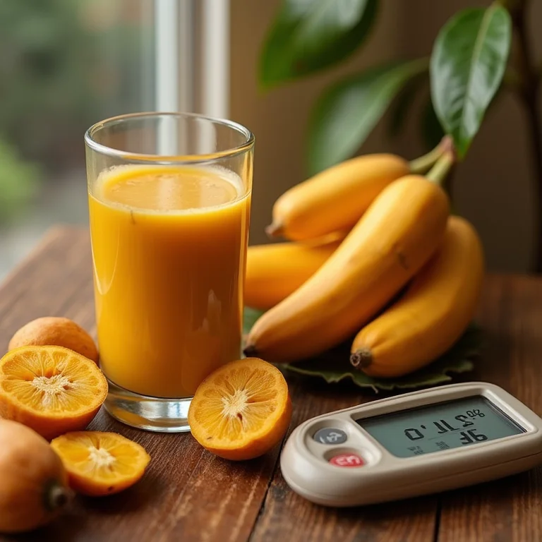 Suco de tamarindo e medidor de colesterol