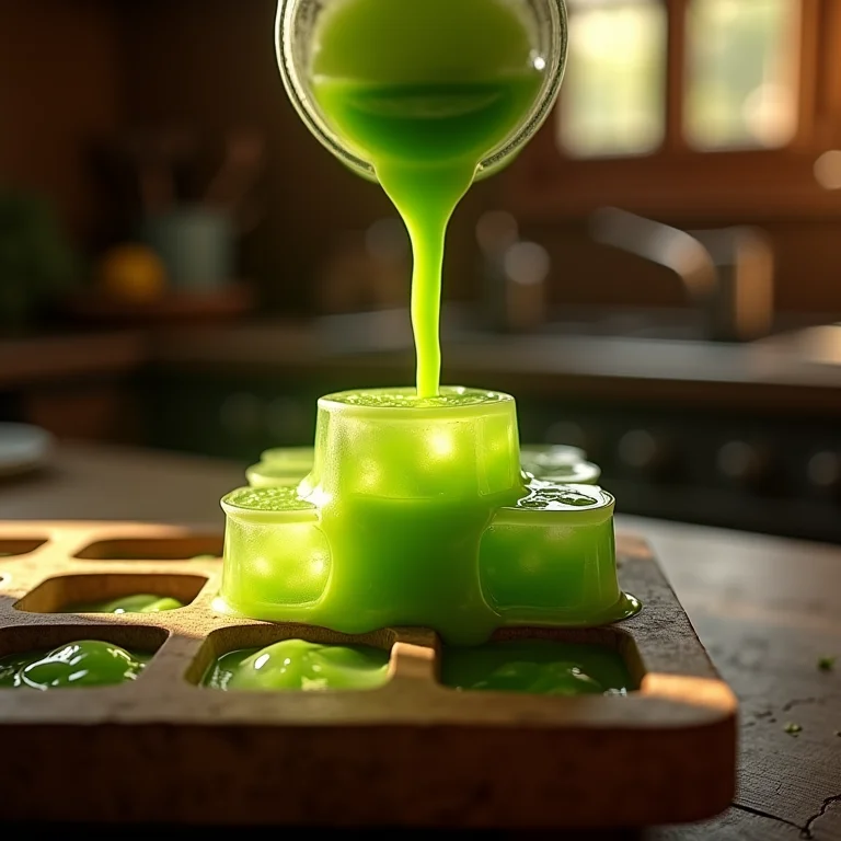 Suco verde com couve congelado