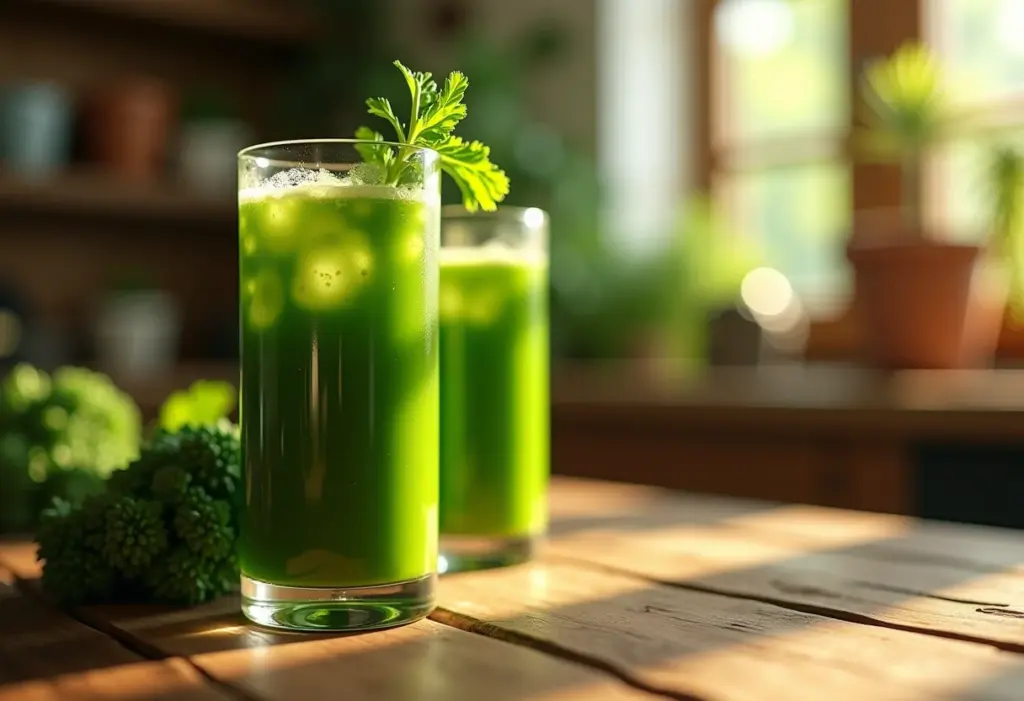 Suco verde com couve, receita detox para a manhã