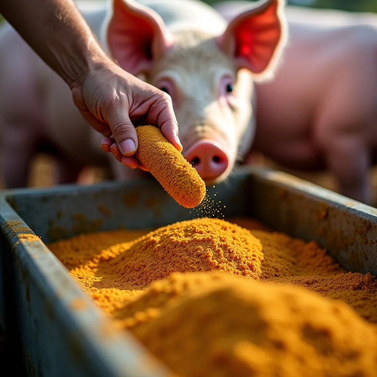 Suplementos de vitaminas e minerais para porcos