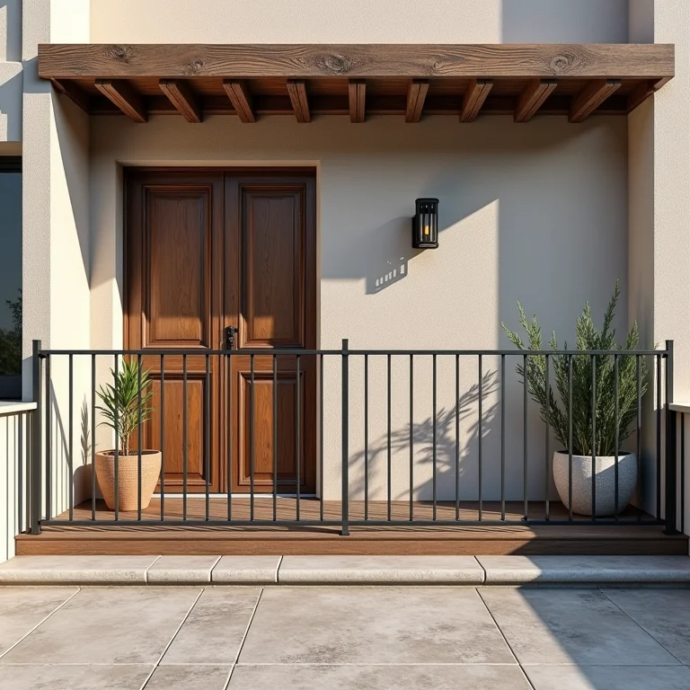 Tabela comparativa de materiais rústicos para sacada