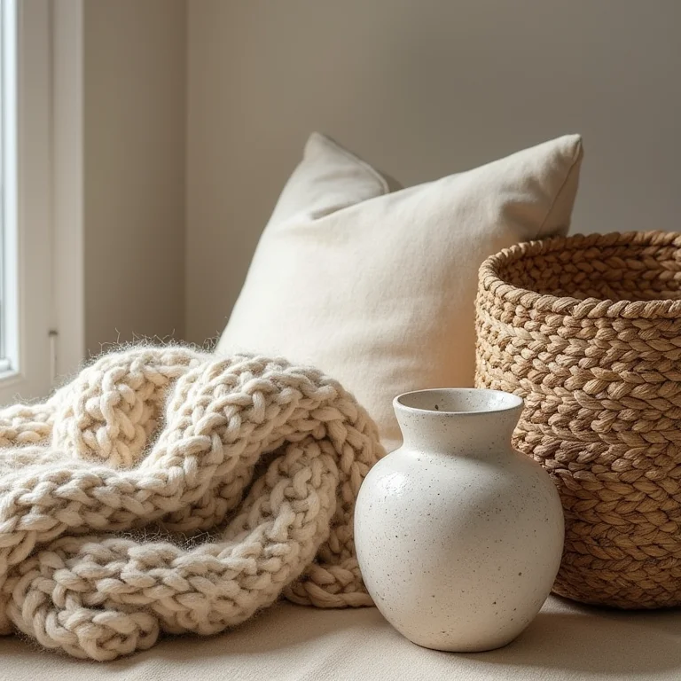 Texturas em decoração rústica clara