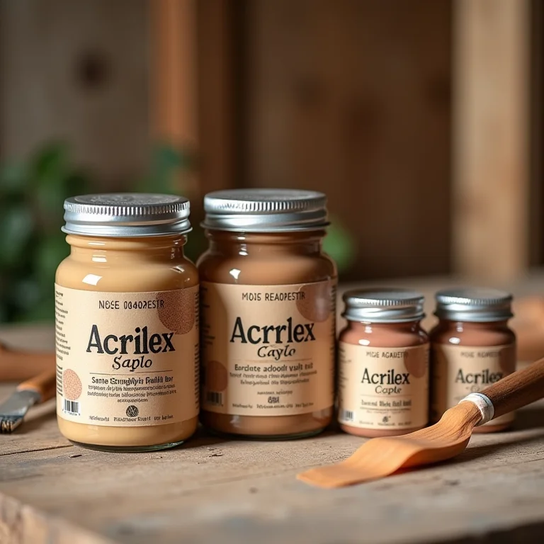 Tintas acrílicas da Acrilex para pátina.