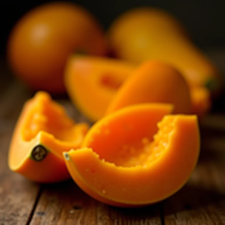 Tipos de mamão para usar no pudim.