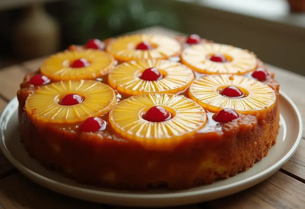Torta de Abacaxi: O segredo para uma sobremesa perfeita e irresistível Torta de abacaxi caramelizada com abacaxi fresco.