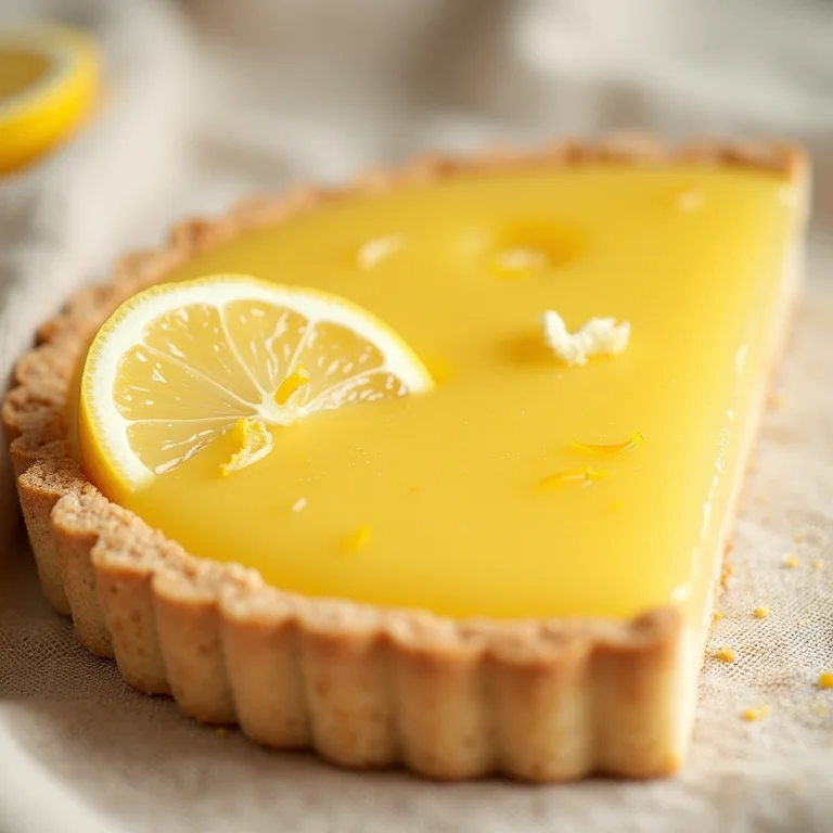 Torta de limão com recheio azedinho