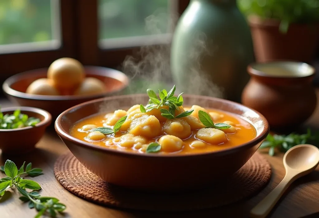 Tutu de feijão mineiro servido em mesa rústica.