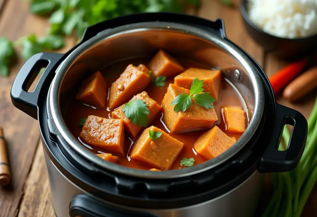 Vaca Atolada cremosa na panela de pressão