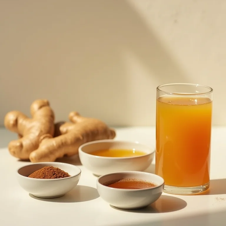 Variações do suco de uva com gengibre.