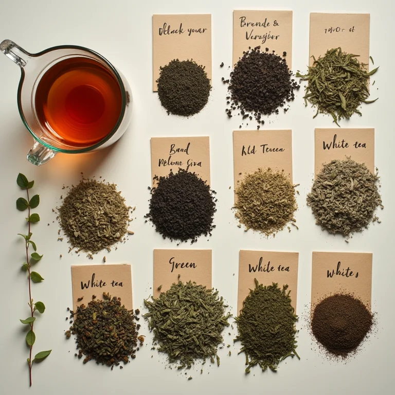 Variedade de chás para chá gelado