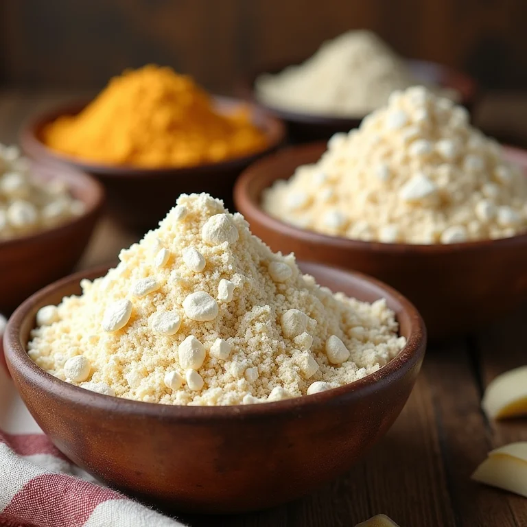 Variedades de farinha de mandioca para paçoca