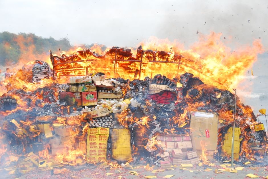Cuidado com o recheio inflamável