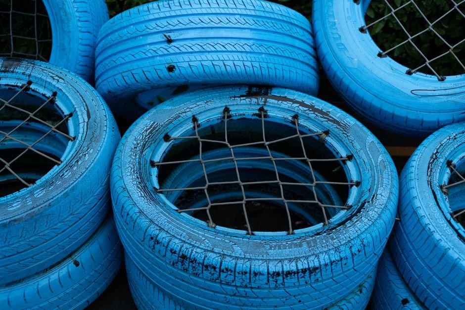 Como montar o jardim de pneus passo a passo