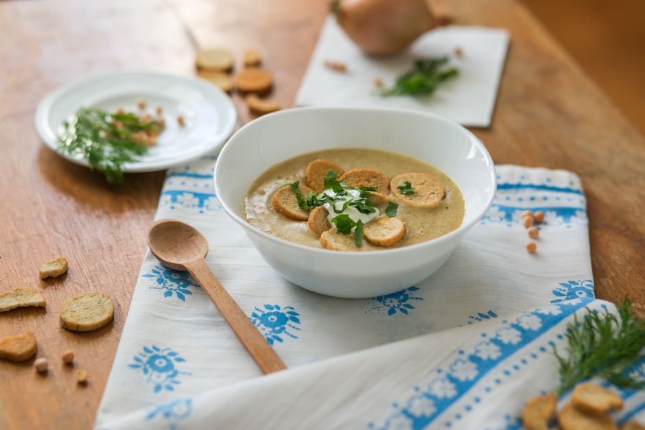 O que é a sopa de mandioquinha