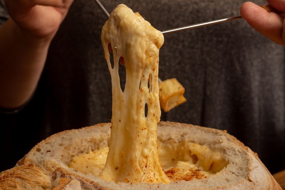 Pão de abóbora recheado com queijo